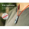 Boundless Voyage Titanium Whistle Emergency Survival Safety Whistles with Lanyard