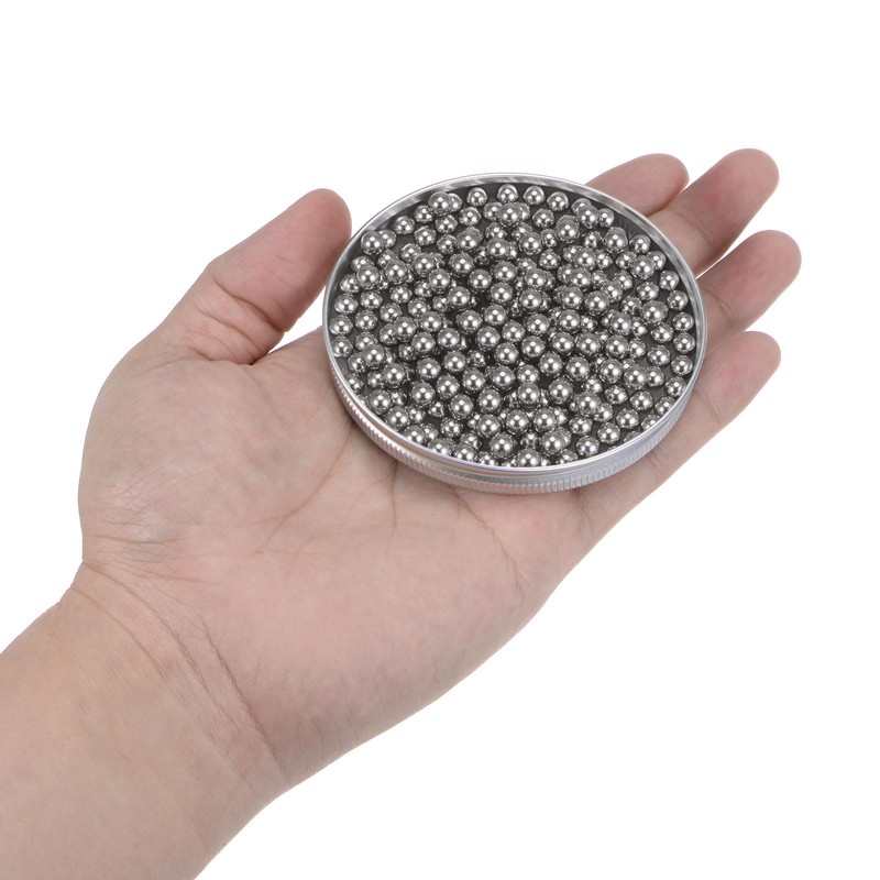 sourcing map 400pcs Precision Balls 5mm Diameter G200 201 Stainless