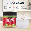 Monk Fruit Sweetener No Erythritol (25X Sweeter Than Sugar) Zero