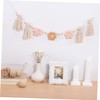 GRIRIW Flower Nursery Decor Boho Tassel Garland Classroom Wall Decor