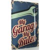 Metal Sign 20 x 30 cm My Garage My Rules!