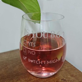 ERYUWOZA - Regalos de 86 cumpleaños para mujeres y hombres, copa de vino de 86 años, suministros de fiesta de 86 años, decoraciones para ella, regalos de cumpleaños para mujer 86, 18 onzas