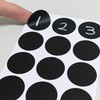 300-Pack, 2.5cm Round Chalkboard Sticker Labels, Reusable and Waterproof