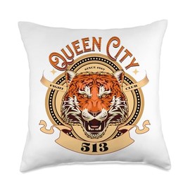 Queen City 513 Throw Pillow