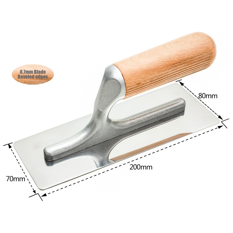 Polished Stainless Steel Venetian Plaster Trowel Set 3 PC Paint