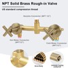 KAPHOME 2 Handles Shower Faucet Set,Tub and Shower Trim Kit