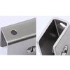 4Pcs Solid Glass Clamp,Square Glass Shelf Clamp Clip,Stainless Steel Clip