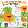 FunisFun Succulent Plant Plush - Happy Grow Pots Artificial Succulent