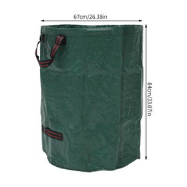 Giciashop 2-Pack 80 Gallons Lawn Bags,Yard Waste Bags with Handle,Thickened Garden Leaf Waste Bag for Collecting Leaves, Weeds, Logs