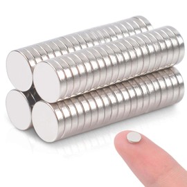 Pack of 50 Magnets Small, Round Neodymium Magnets Extra Strong, Magnets Strong 5 mm x 1 mm, Strong Magnets for Magnetic Board, Magnets Strong Hold, Mini Magnets for Crafts, Whiteboard, Fridge Magnets