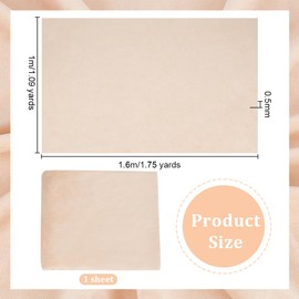 OLYCRAFT Doll Making Fabric 62.9x39.3 Inch Beige Waldorf Doll Skin Fabric Skin Tone Fabric Velvet Interlock Knit 0.5mm Thickness Velvet Doll Skin Color Fabric for Doll Making DIY Sewing Handmade