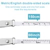 1 Piece Body Retractable Tape Measure Body Tailor Measuring Tape