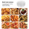 3PCS Fryer Rack Set Stainless Steel Round Stackable Multi Layer