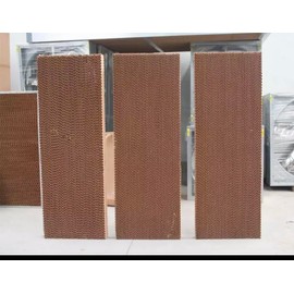 Swamp Cooler Pads, Swamp Cooler Evaporative Cooler Pads, Cellulose Kraft Paper Water Wall Pads, Evaporative Cooler Replacement Media, 1 Piece (24" Long, 12" Wide, 6" Thick)