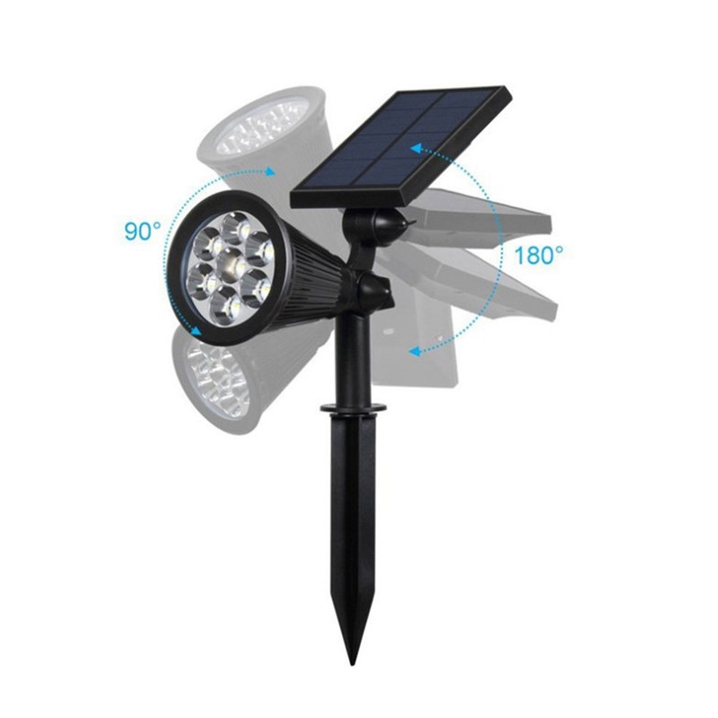 7LED Solar Light Intelligent Outdoor Garden Spotlight Lawn Lamp Landscape