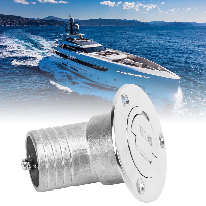 Boat Deck Filler 45° 316 Stainless Steel 38mm Flip Fill