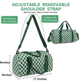 BLUBOON Duffle Bag Girls Kids Cute Gym Bag with Shoes Compartment & Wet Separation Waterproof Sports Overnight Travel Bag