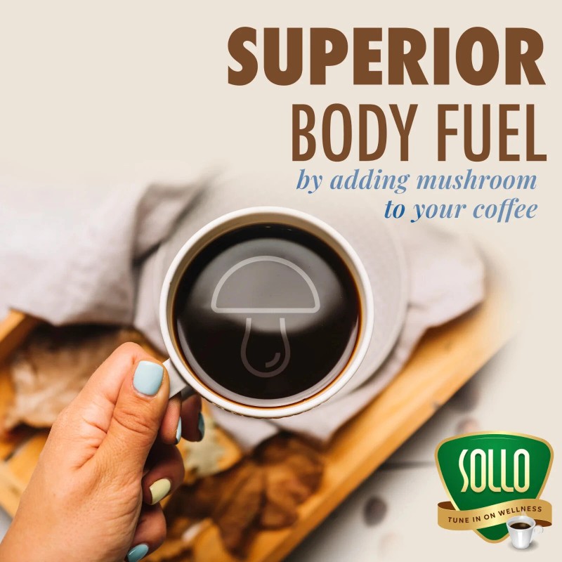 Sollo Infused Chaga Coffee Pods, Medium Roast, For Keurig Brewers,