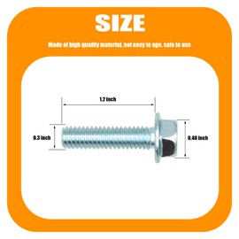 Tormurbutl 584953901, 138776, 157722, 173984 New Hex Head Screw Replacement for Mounting Spindles to Deck for Husqvarna/Poulan/Roper/Craftsman/Weed Eater 5/16-inch-18 x 1-1/4-inch （4Pack）