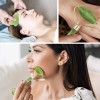 Rodillo De Jade Y Guasha Kit Masaje Facial Antiedad Tonifica