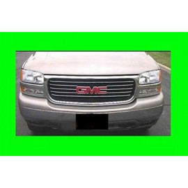 fits 1999-2002 GMC Sierra Chrome Grille Grill KIT 2000 2001 99 00 01 02 1500 2500 3500 SLE SLT Z71 HD 4X4 EXT Denali