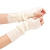 shunxinersty Knit Sleeve Knit Arm Sleeve Thumb Hole Glove Winter