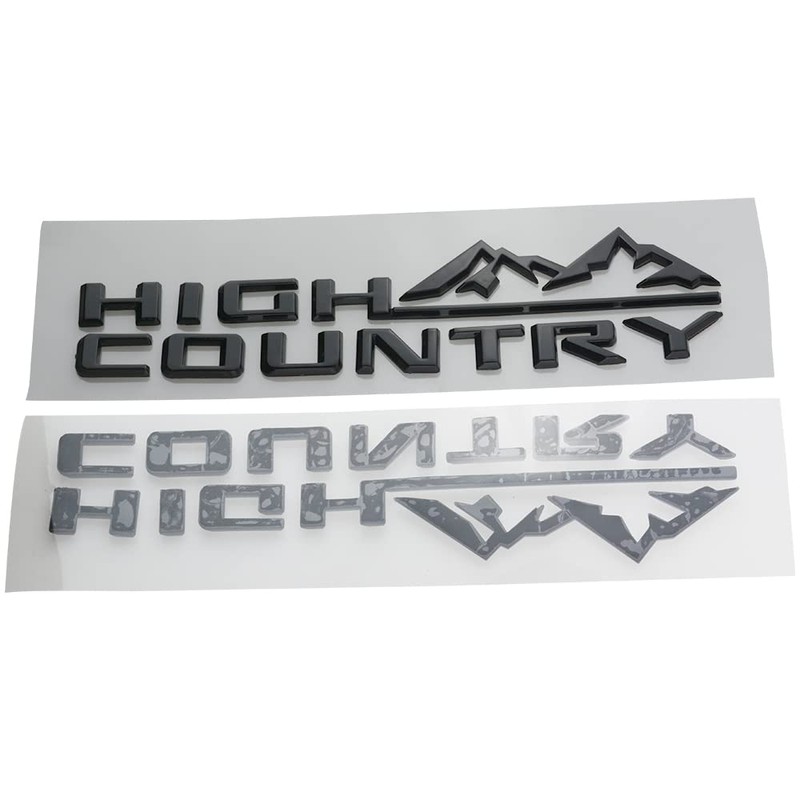 dgea 1x 2019-2021 Chevy Silverado High Country Nameplate Rear Emblem