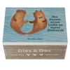 Mr. & Mrs. Panda Holzkiste Hochzeit Otter Design 22 x