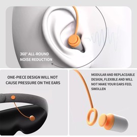 A bestear Plugs for Sleeping Noise Cancelling and Sleep mask Two in one，Both Women and Men can use it，Very Suitable for People who Like Side Sleepers and Travel，Earplugs and mask 2 in 1（1 pcs）