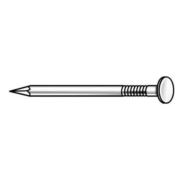 Common Nail, 2-1/2 in L, 8D, Steel, Galvanized Finish, 10.25