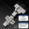 Furniware Pack of 4 Soft Close Hinges for Kitchen Cupboards,Kitchen