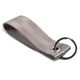 VmG-Store Key Chain Lanyard 9 x 2.5 cm for Car Key Motorcycle Key Ring Motorsport Sports Strap Tuning Accessories Durable S146, gray