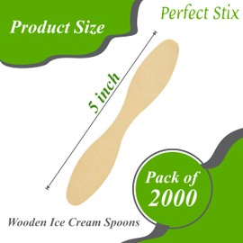 5" Wooden Ice Cream Spoons/Tasting/Spreading Spoons/Birchwood - Case of 2,000ct