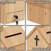 Amcortn Offering Boxes for Church - Prayer Request Box, Wood