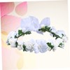 Minkissy 3pcs Flower Hairband Floral Crown Bridal Headwear Floral Headdress