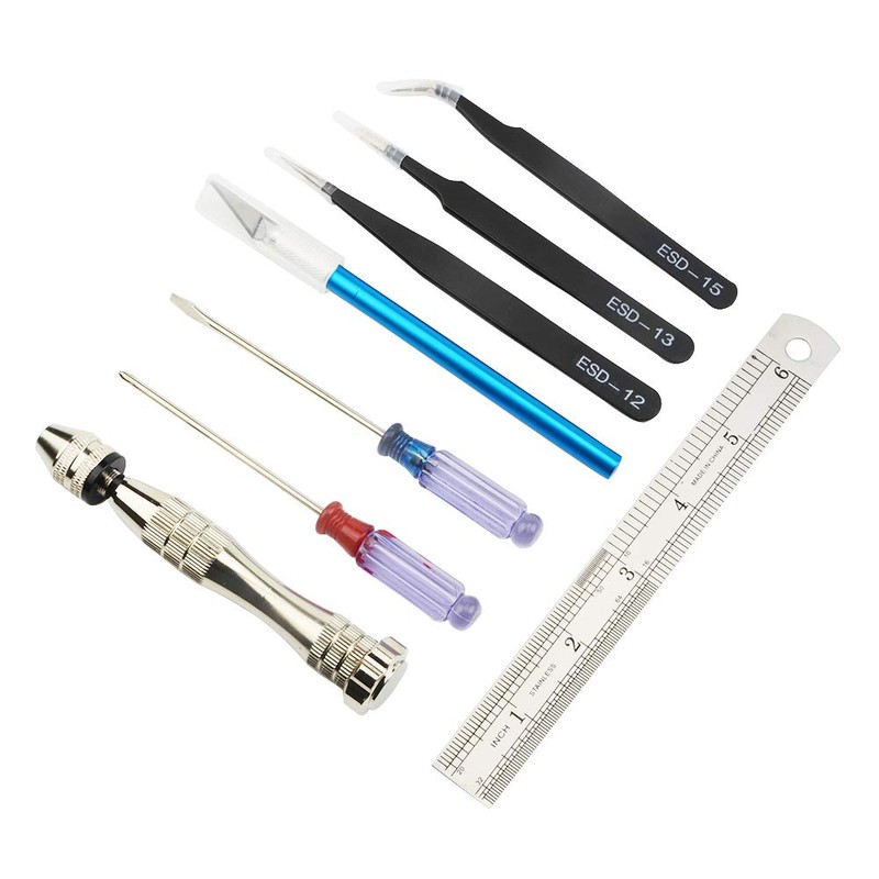 BXQINLENX Professional 39 PCS Model Tools Kit Modeler Basic Tools