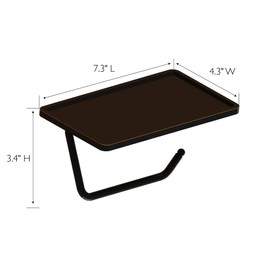 Design House Millbridge Bath Accessories, Toilet Paper Holder with Shelf, Oil Rubbed Bronze