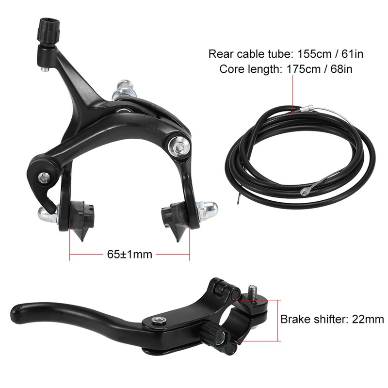 Front/Rear Fixie Bike Brake Kit Road Bike Cruiser Brake Set