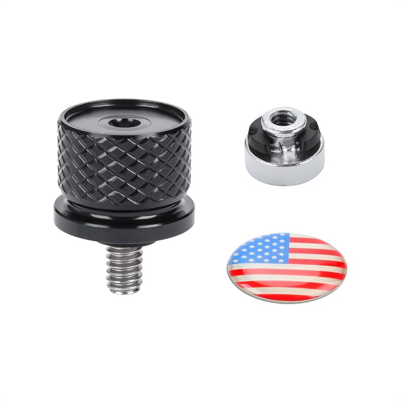 304 Stainless Steel Seat Bolt Screw for Harley 1996-2024 (Black)