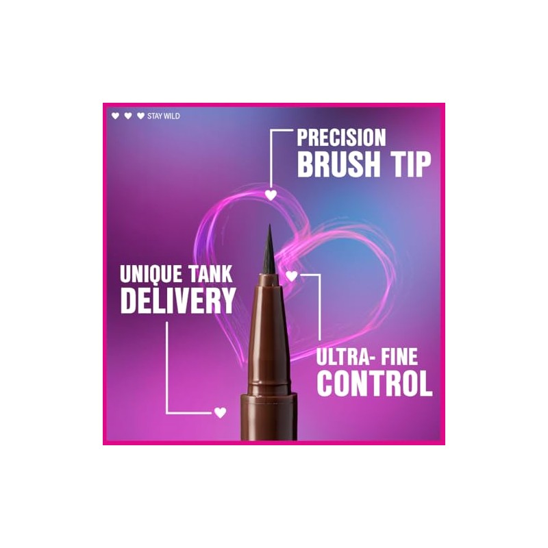 Wet n Wild Mega Last Breakup Proof Liquid Eyeliner, Brauner