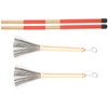 Drum Stick Brush Set Jazz Retractable Metal Wire 19 Beam