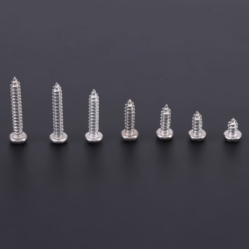 500PCS M3 Cross Drive Button Head Self Tapping Screws Assortment