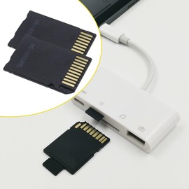 Be In Your Mind 2pcs Micro SD to Pro Duo Memory Card Adapter Card Slot Riser Adapter Memory Card Holder Adapter Compatible with Sony Cameras PSP Console 1000 2000 3000