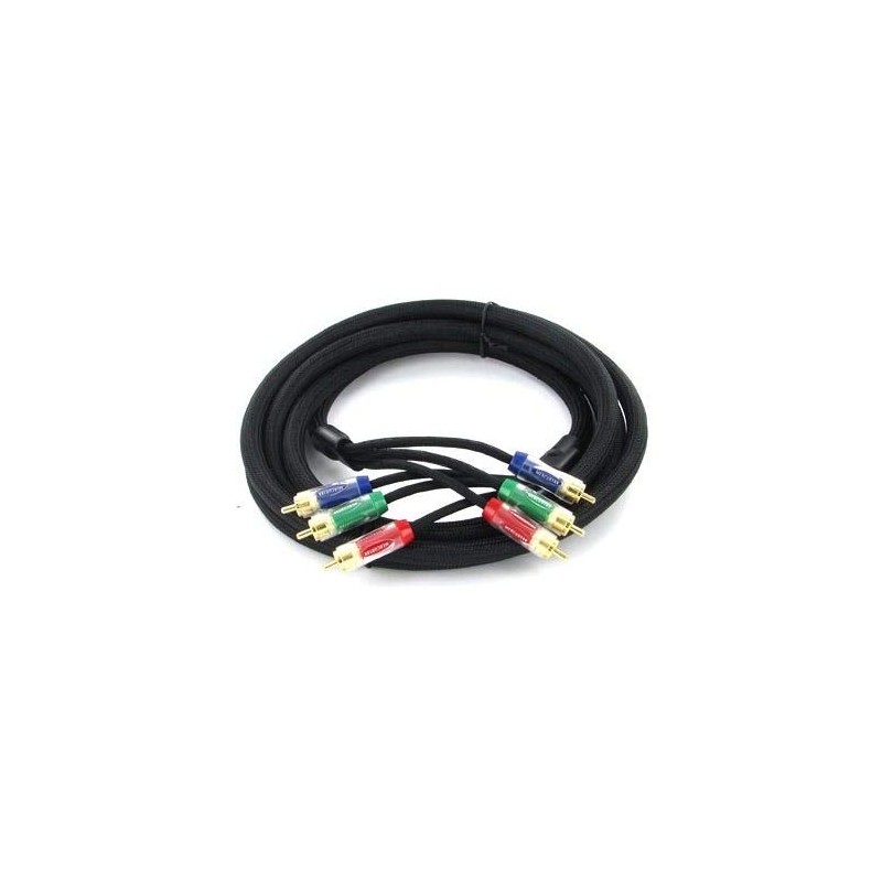 5m Mercury AV Component Video Cable RGB 3xRCA Gold Plated