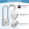 HOX Marine-Grade Rustproof Padlock, Stainless Steel Shackle & Chrome-Plated Brass