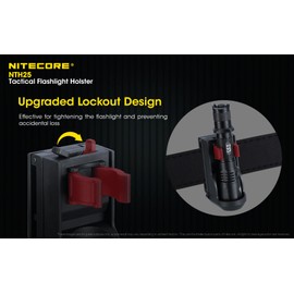 Nitecore NTH25 Rotary Flashlight Holster for P20ix P20i P23i and More with Adjustable Belt Clip Sticker