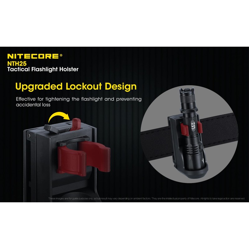Nitecore NTH25 Rotary Flashlight Holster for P20ix P20i P23i and