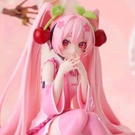 13 cm Sakura Hatsune Miku figure, Miku figure - Color: Open eyes