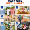 48 Pack Clothes Pegs for Washing Line with Bag, Extra