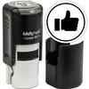 MaxMark Round Self Inking Emoji Stamp - Like - Black